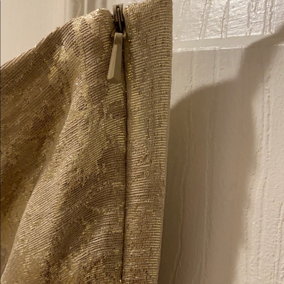 Tory Burch Ardell Ivory Metallic Jacquard linen blend cocktail dress size 0 - Picture 7 of 16